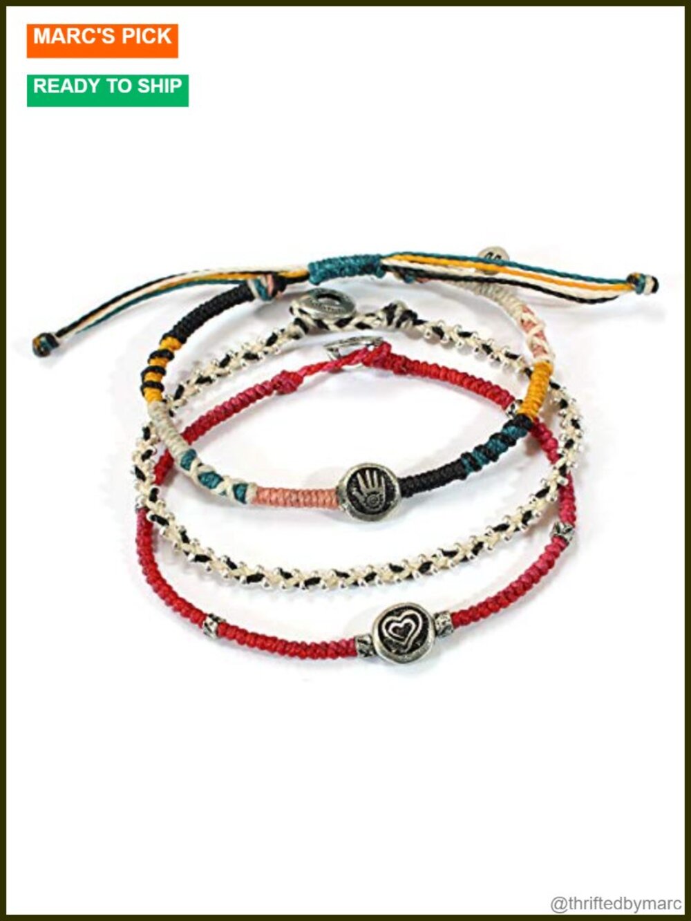 Wakami Handmade Woven Beaded Bracelet Stack Set for Women Adjustable